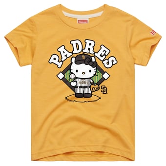 Youth Homage  Gold San Diego Padres Hello Kitty x MLB Tri-Blend T-Shirt