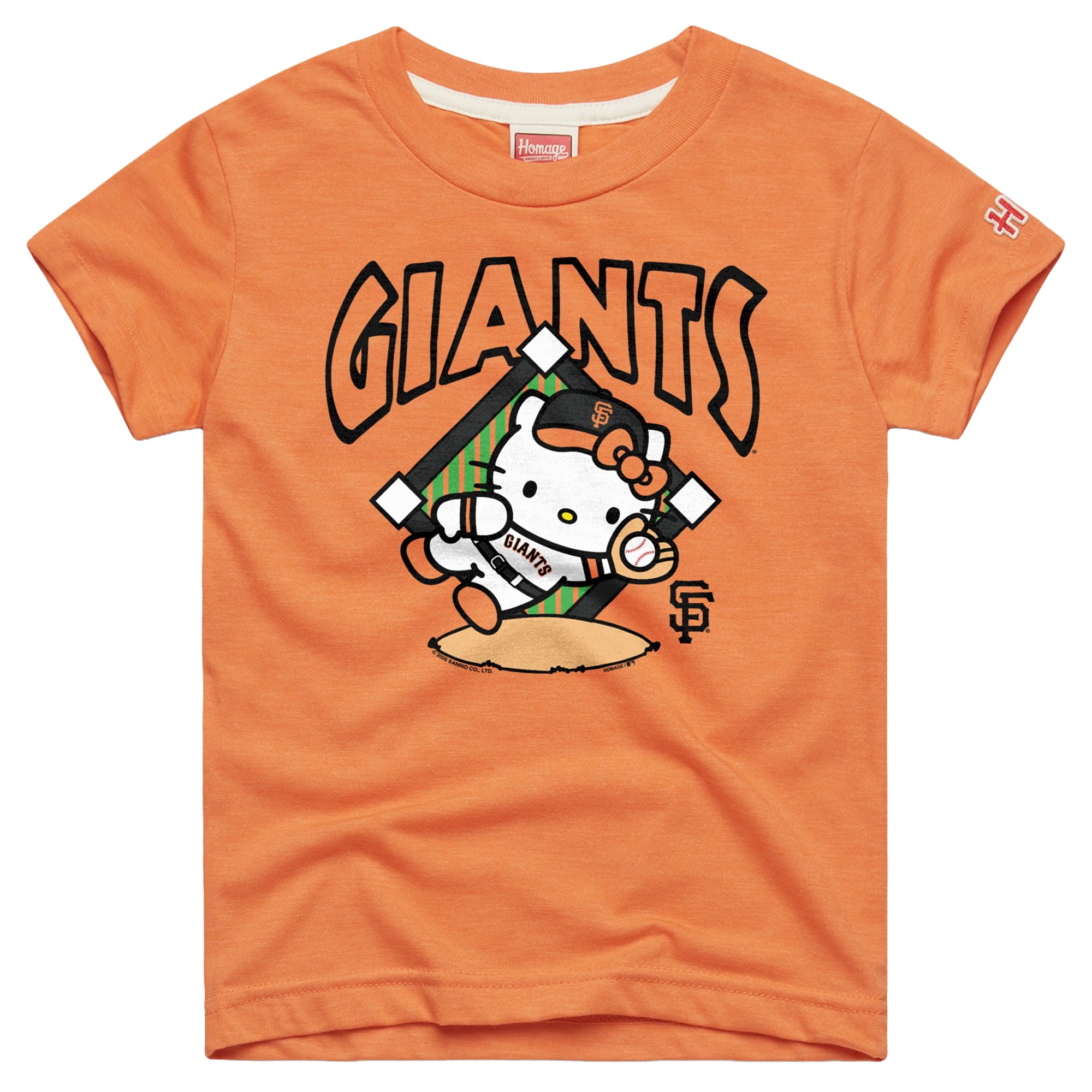 Youth Homage  Orange San Francisco Giants Hello Kitty x MLB Tri-Blend T-Shirt
