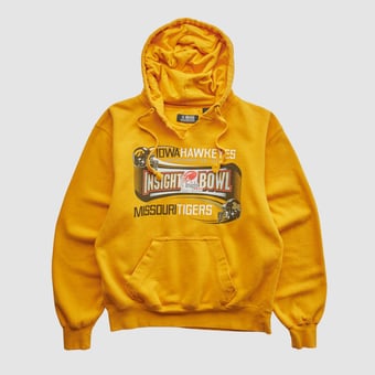 Insight Bowl Gear For Sports 2010s Hooded Pullover Sweatshirt - Yellow - XXS by Fanatics Real Vintage