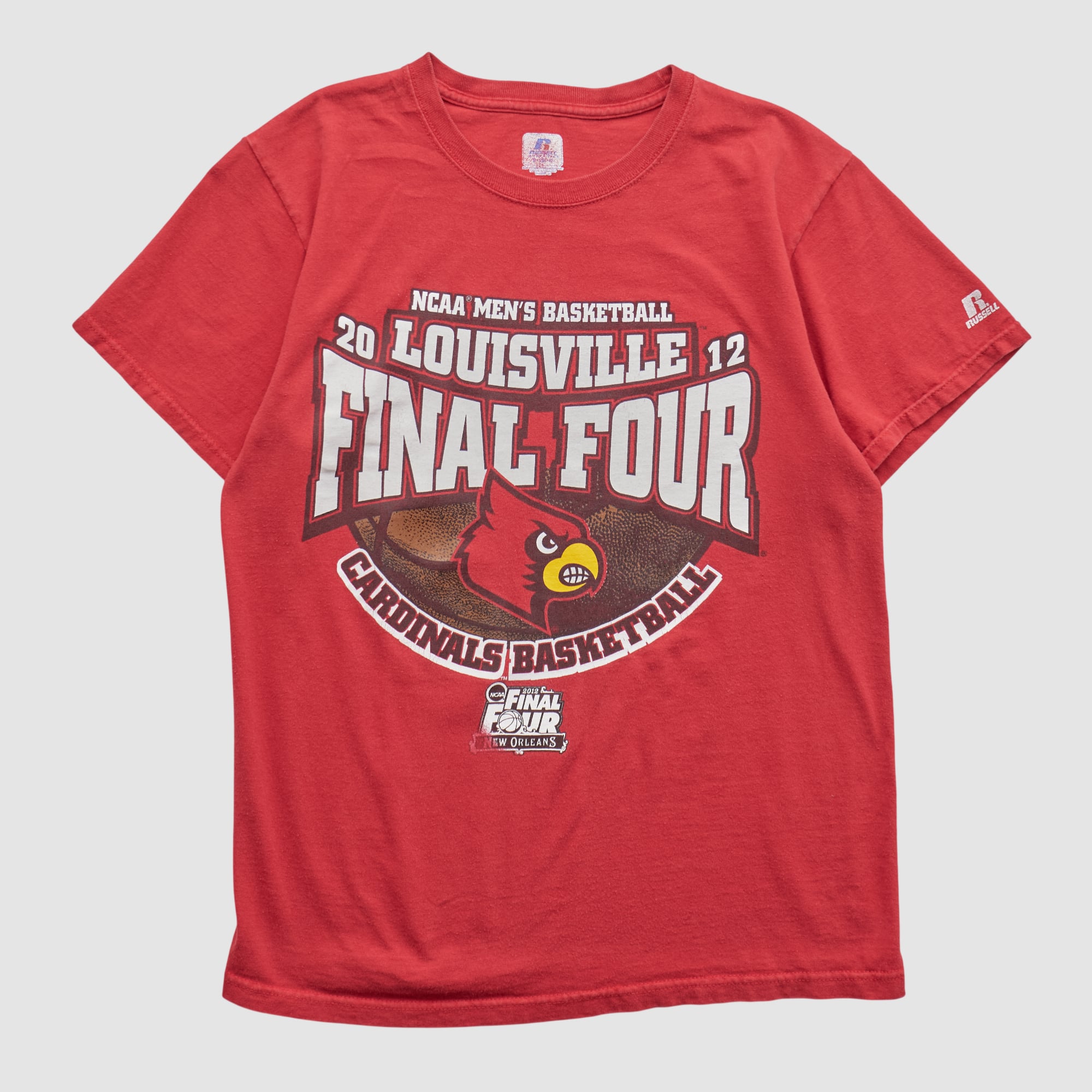 Louisville Cardinals Russell 2012 T-shirt - Red - S by Fanatics Real Vintage