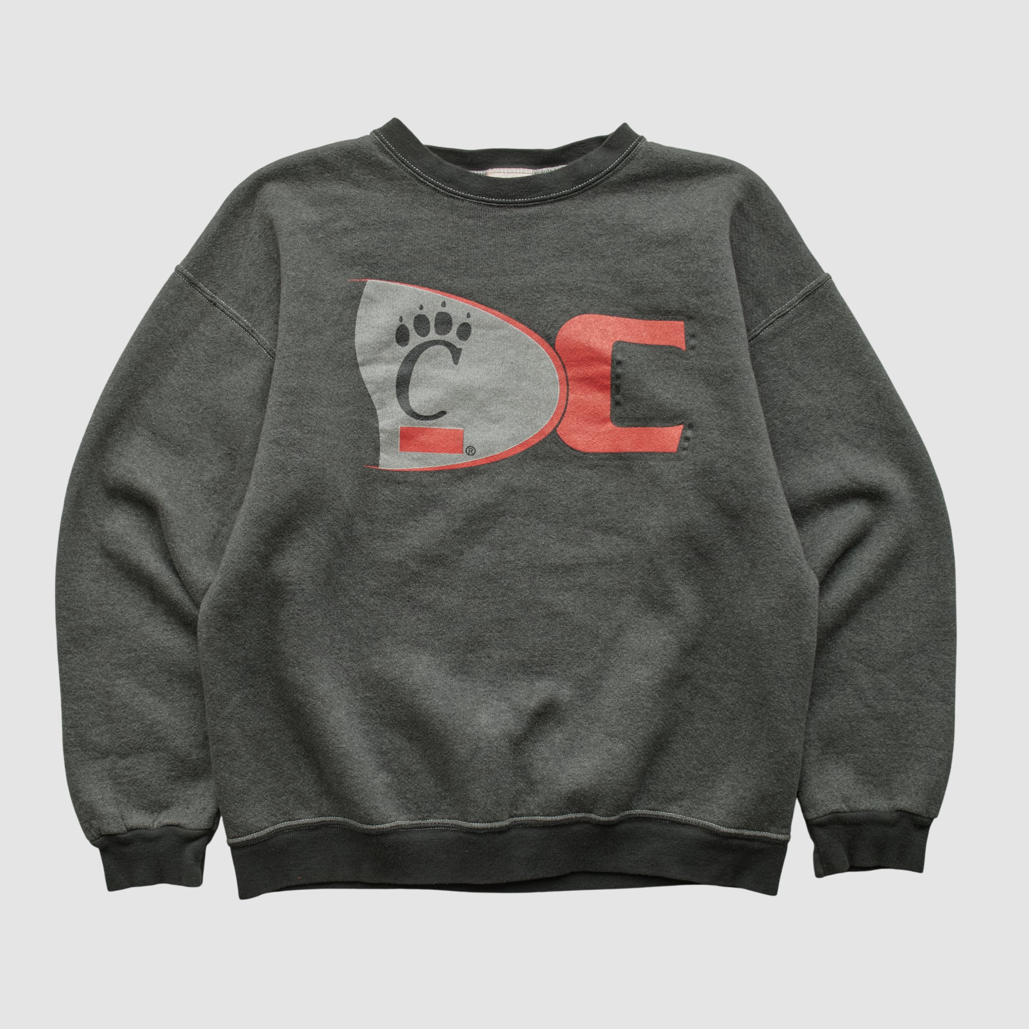 Cincinnati Bearcats PM 2000s Pullover Sweatshirt - Charcoal - S by Fanatics Real Vintage