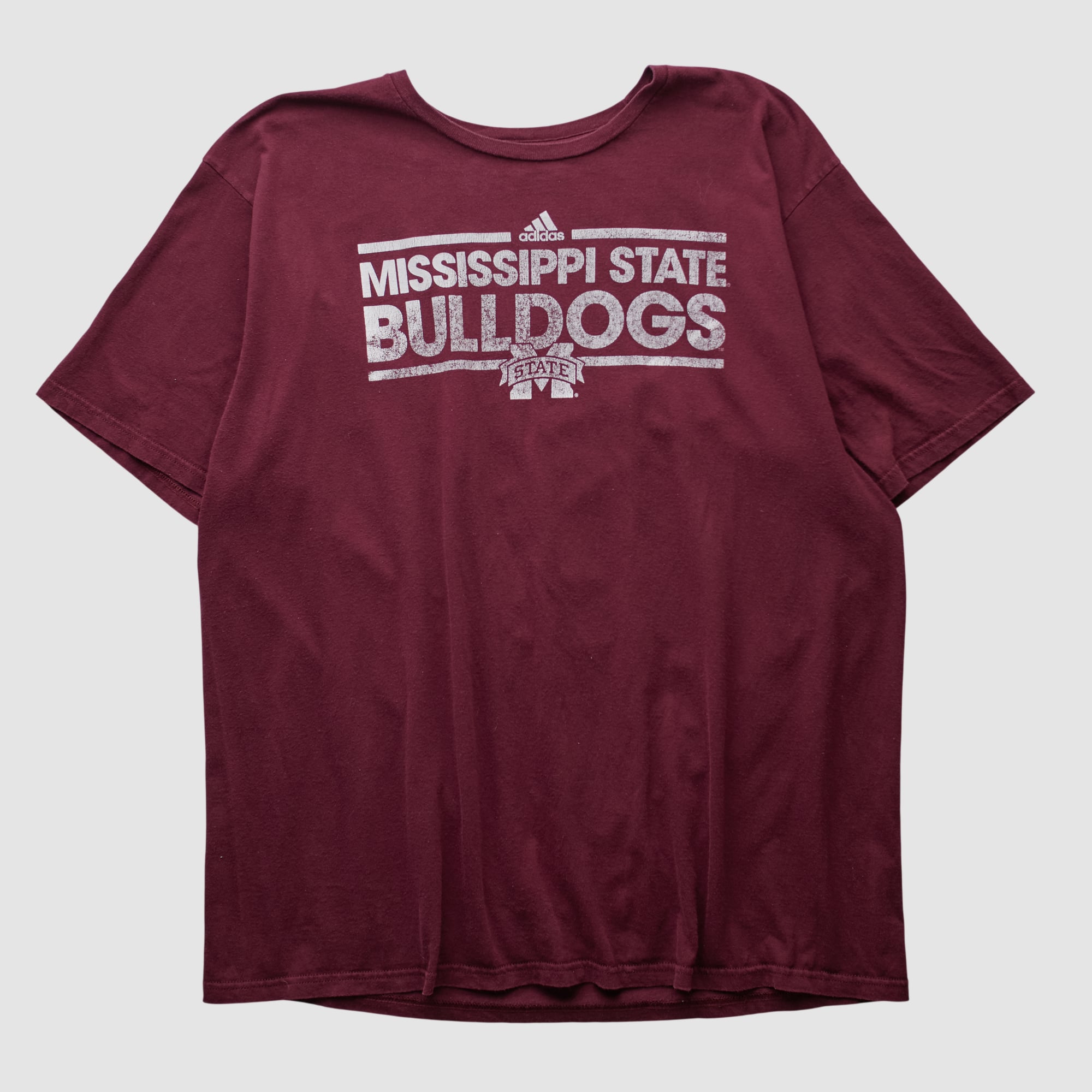 Mississippi State Bulldogs Adidas 2010s T-shirt - Maroon - XL by Fanatics Real Vintage