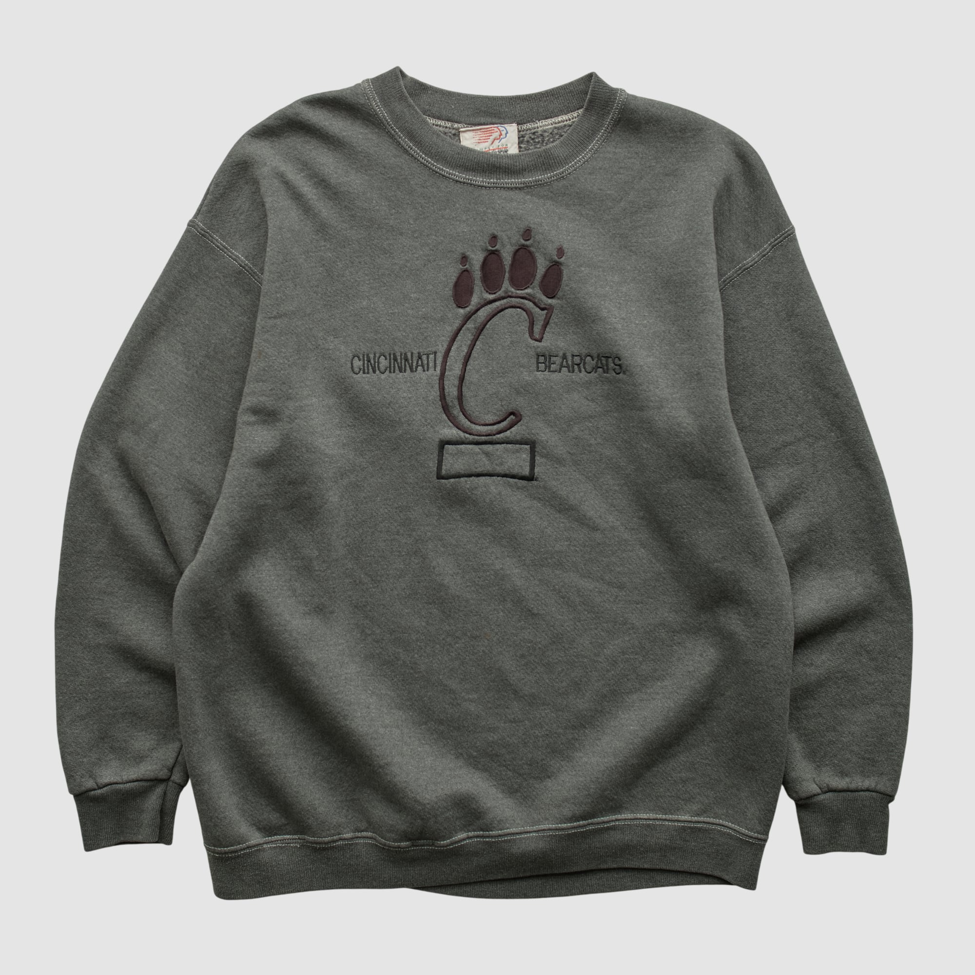 Cincinnati Bearcats Simply for Sports 90s Pullover Sweatshirt - Charcoal - S by Fanatics Real Vintage