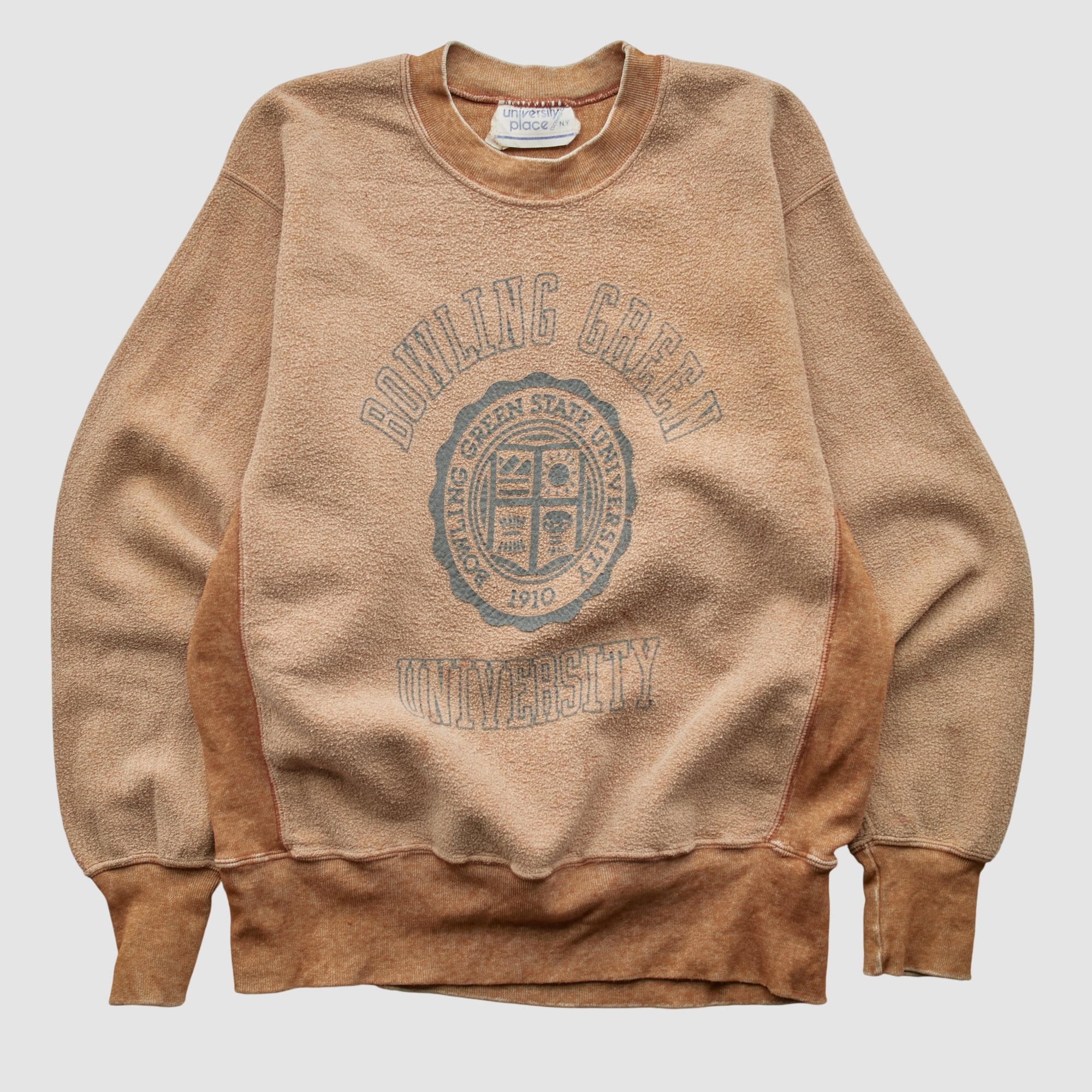 Bowling Green St. Falcons University Place 90s Pullover Sweatshirt - Tan - S by Fanatics Real Vintage