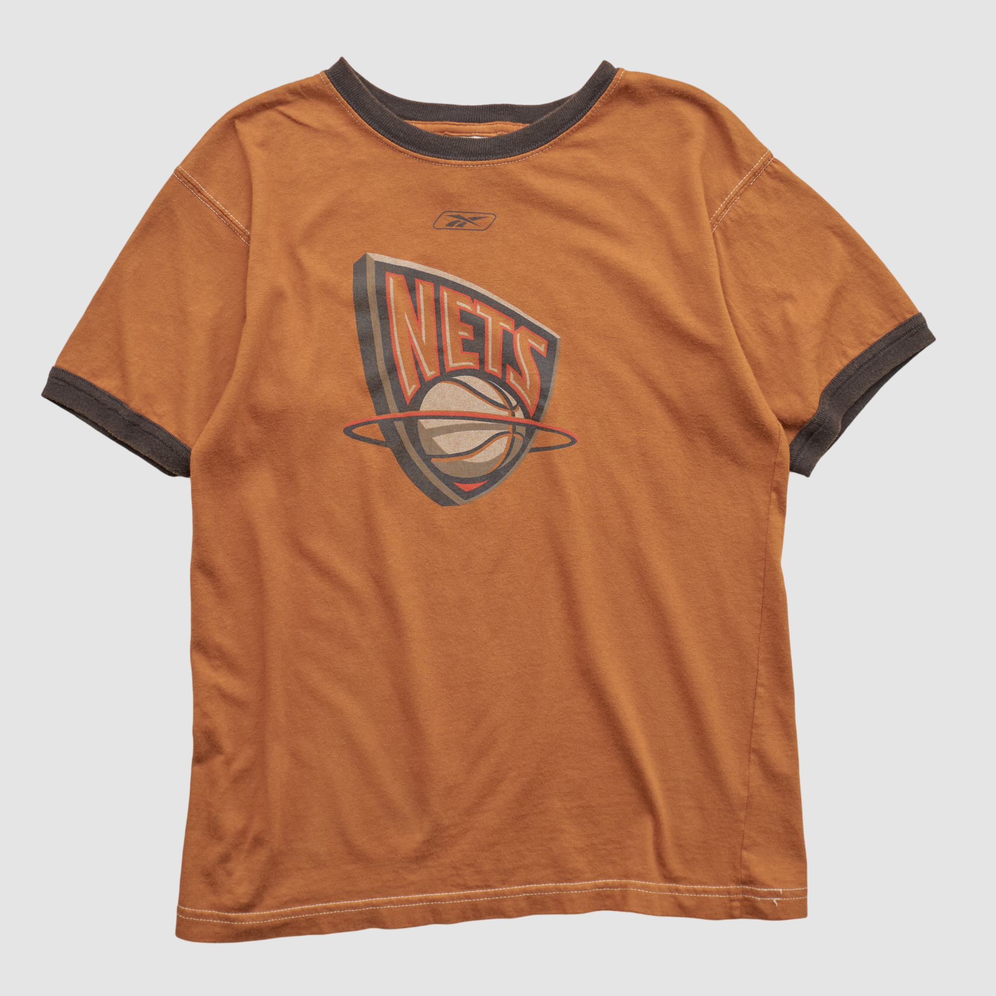 Brooklyn Nets Reebok 2000s T-shirt – Orange – XS by Fanatics Real Vintage Brooklyn Nets Reebok 2000s T-shirt – Orange – XS by Fanatics Real Vintage
