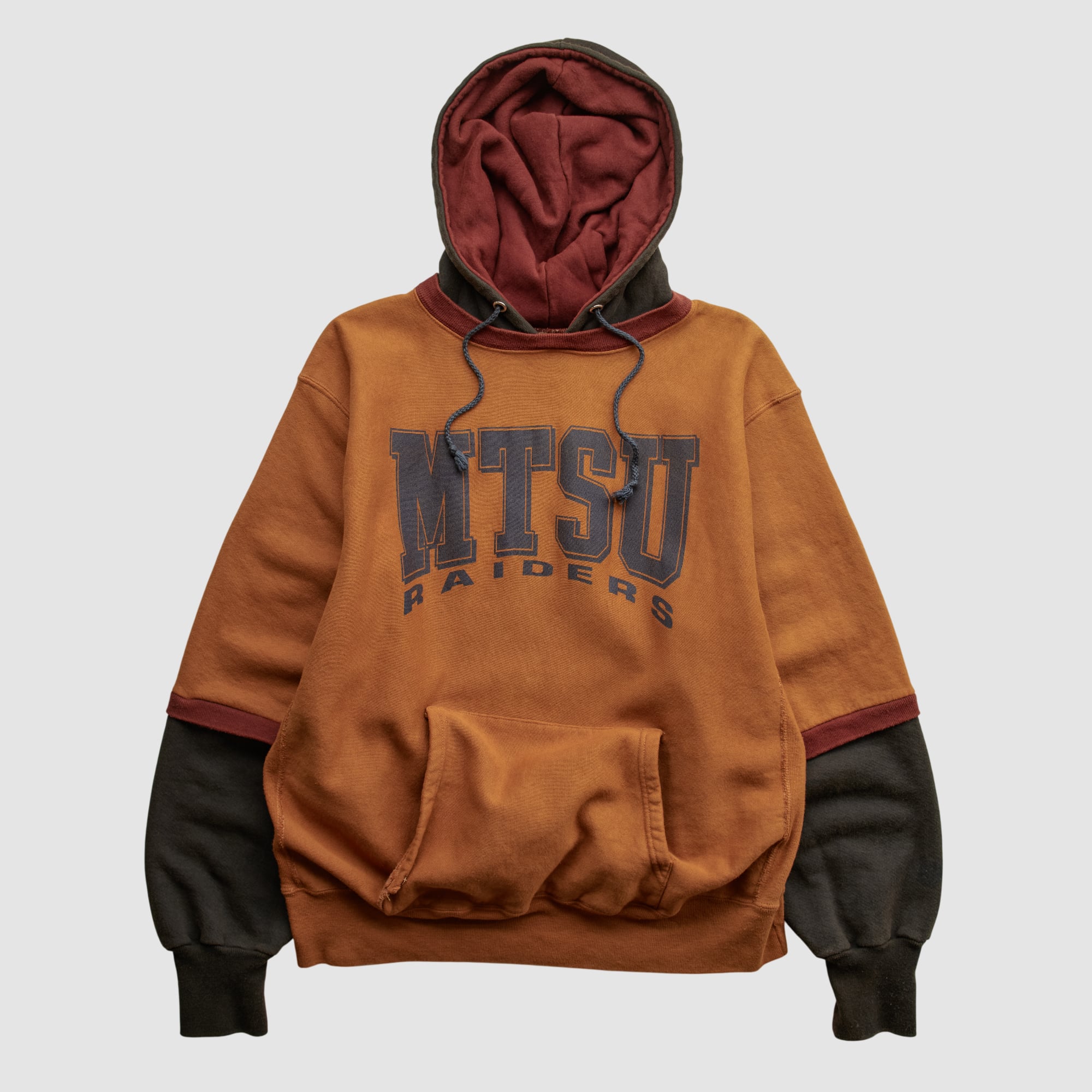 MTSU Blue Raiders MV Sport 90s Hooded Pullover Sweatshirt - Clay - M by Fanatics Real Vintage