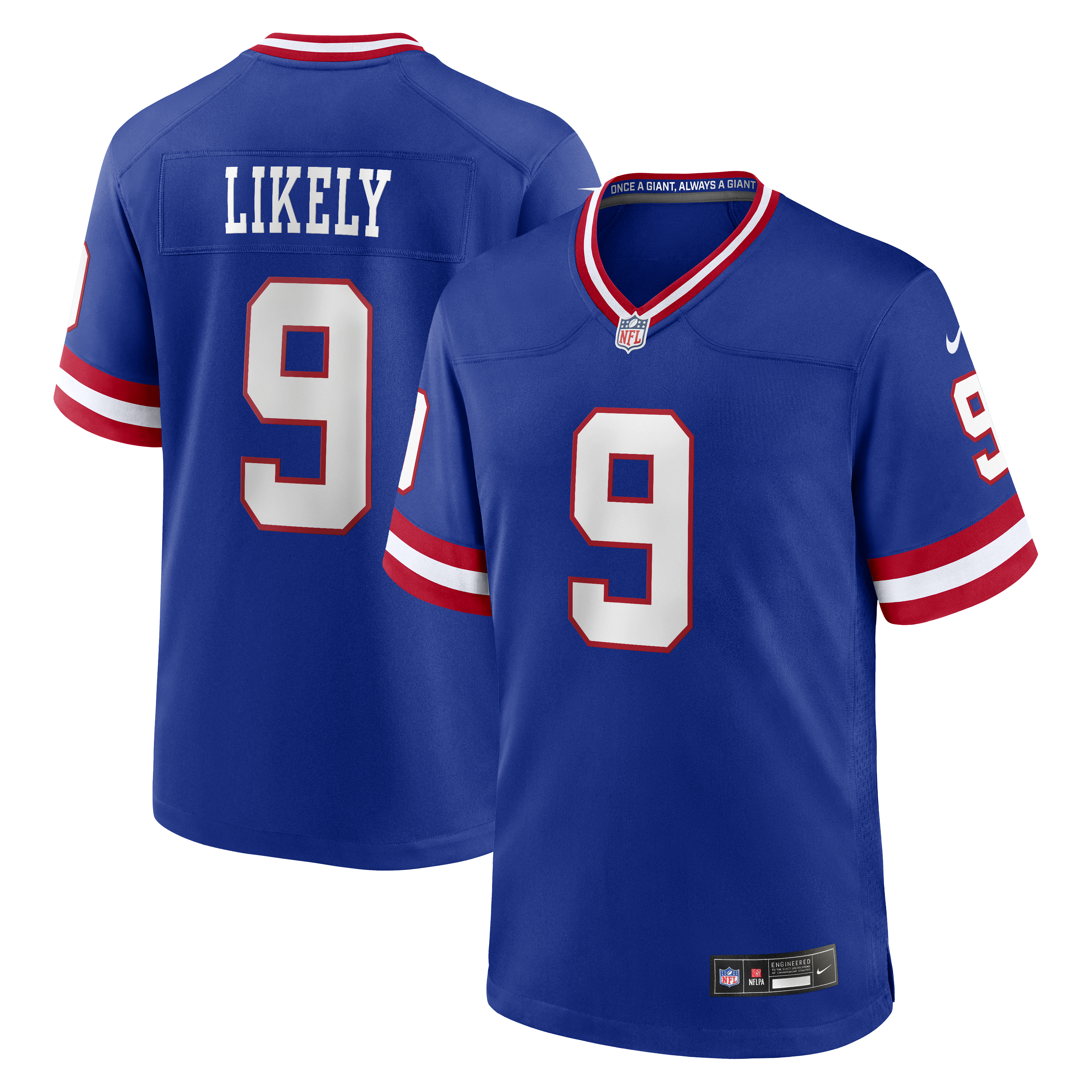 Men's Nike Isaiah Likely Royal New York Giants Alternate Legacy Game Jersey