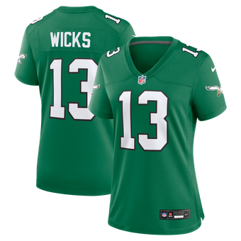 Women's Nike Dontayvion Wicks Kelly Green Philadelphia Eagles Alternate  Game Jersey