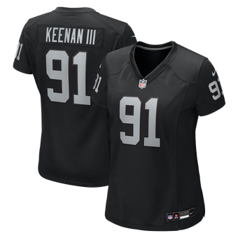 Women's Nike Tim Keenan III Black Las Vegas Raiders Team Game Jersey