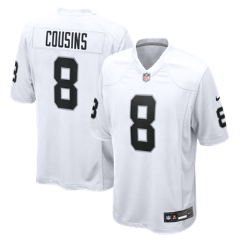 Men's Nike Kirk Cousins White Las Vegas Raiders Game Player Jersey