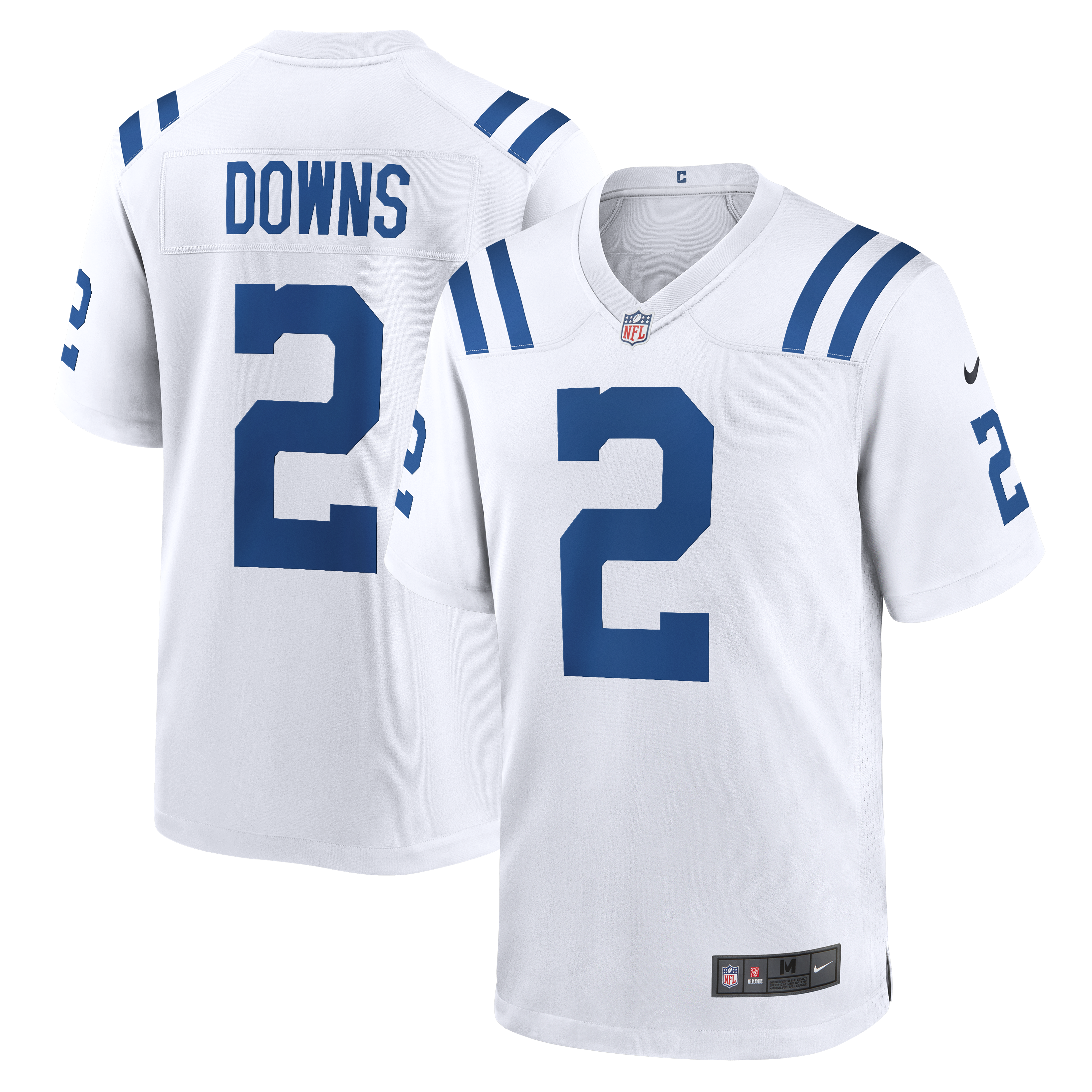 Men's Nike Josh Downs White Indianapolis Colts Game Player Jersey