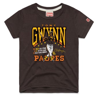 Youth Homage Tony Gwynn Brown San Diego Padres Cooperstown Collection Player Graphic Tri-Blend T-Shirt