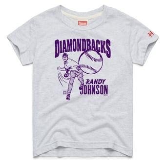 Youth Homage Randy Johnson Ash Arizona Diamondbacks Cooperstown Collection Player Graphic Tri-Blend T-Shirt