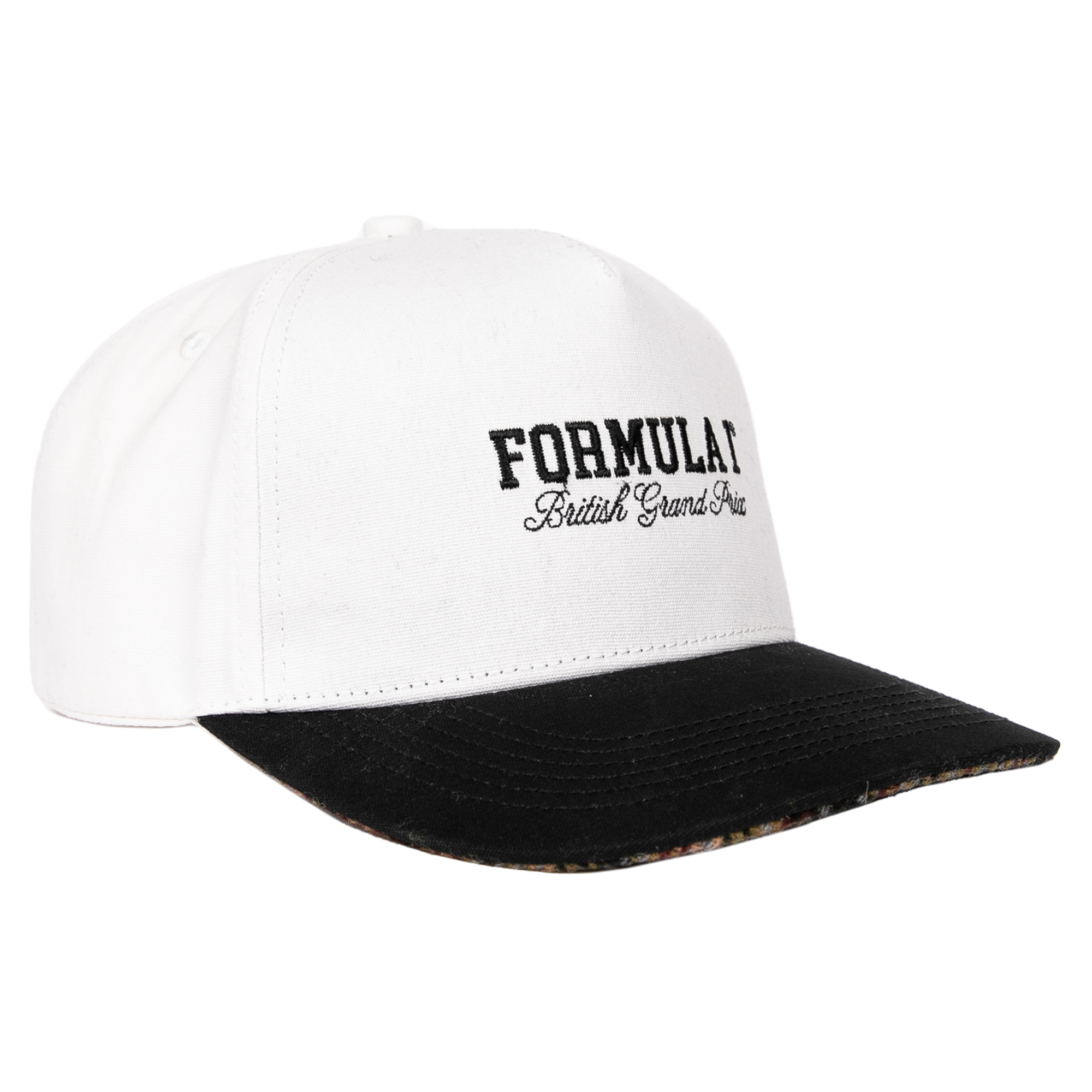 Men's White/Black British Grand Prix Adjustable Hat