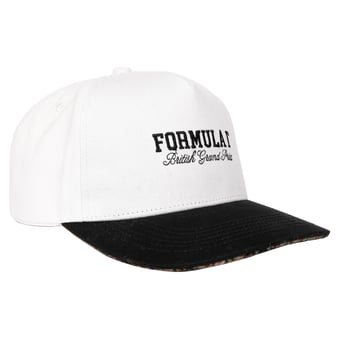 Men's White/Black British Grand Prix Adjustable Hat
