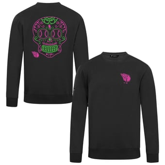 Men's Levelwear Black Cleveland Guardians Sugar Skull Zane Sweatshirt