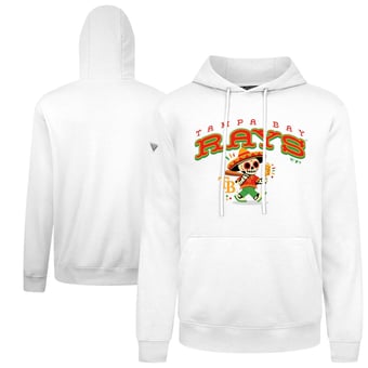 Men's Levelwear White Tampa Bay Rays  Sugar Skull Podium Hoodie