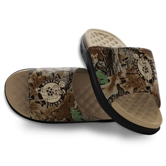 Unisex ISlide Boston Celtics RealTree Advantage Camo Motive Slide Sandals
