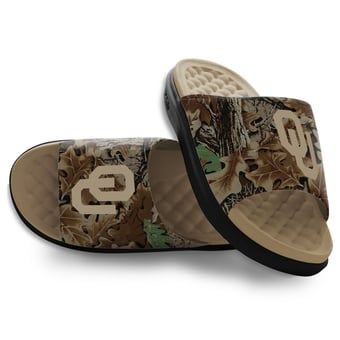 Unisex ISlide Oklahoma Sooners RealTree Advantage Camo Motive Slide Sandals