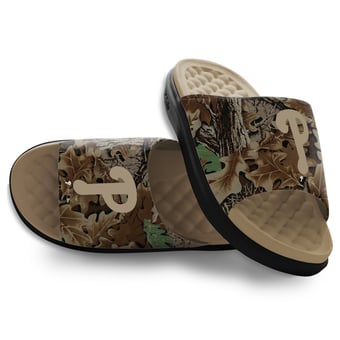 Unisex ISlide Philadelphia Phillies RealTree Advantage Camo Motive Slide Sandals