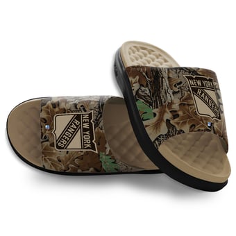 Unisex ISlide New York Rangers RealTree Advantage Camo Motive Slide Sandals