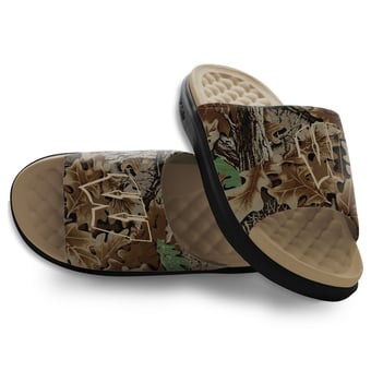Unisex ISlide Wisconsin Badgers RealTree Advantage Camo Motive Slide Sandals