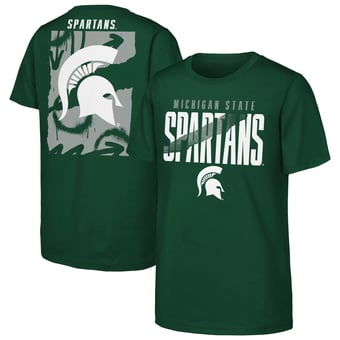 Youth Outerstuff  Green Michigan State Spartans Cut Through T-Shirt