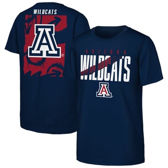Youth Outerstuff  Navy Arizona Wildcats Cut Through T-Shirt