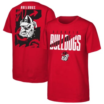Youth Outerstuff  Red Georgia Bulldogs Cut Through T-Shirt
