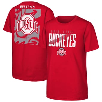 Youth Outerstuff  Scarlet Ohio State Buckeyes Cut Through T-Shirt