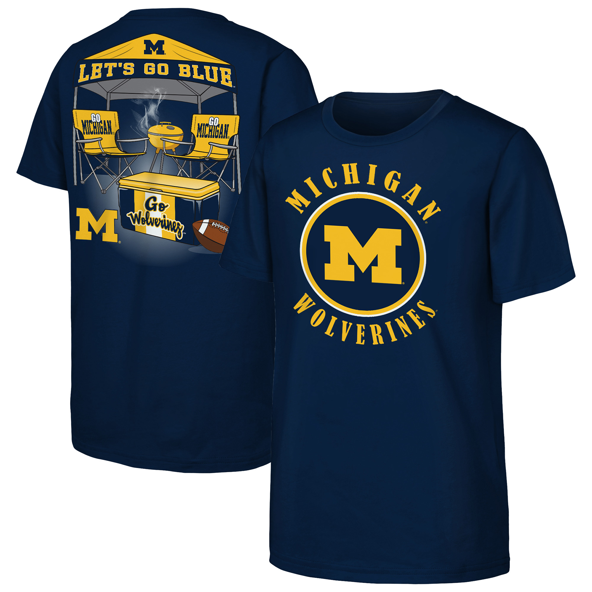 Youth Outerstuff  Navy Michigan Wolverines Tailgater Hometown T-Shirt