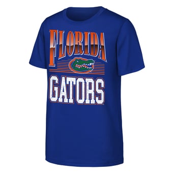 Youth Outerstuff  Royal Florida Gators Chrome Header T-Shirt