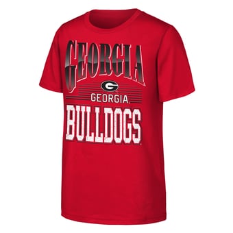 Youth Outerstuff  Red Georgia Bulldogs Chrome Header T-Shirt