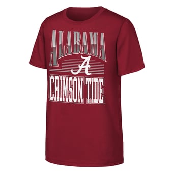 Youth Outerstuff  Crimson Alabama Crimson Tide Chrome Header T-Shirt