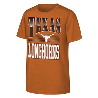 Youth Outerstuff  Texas Orange Texas Longhorns Chrome Header T-Shirt