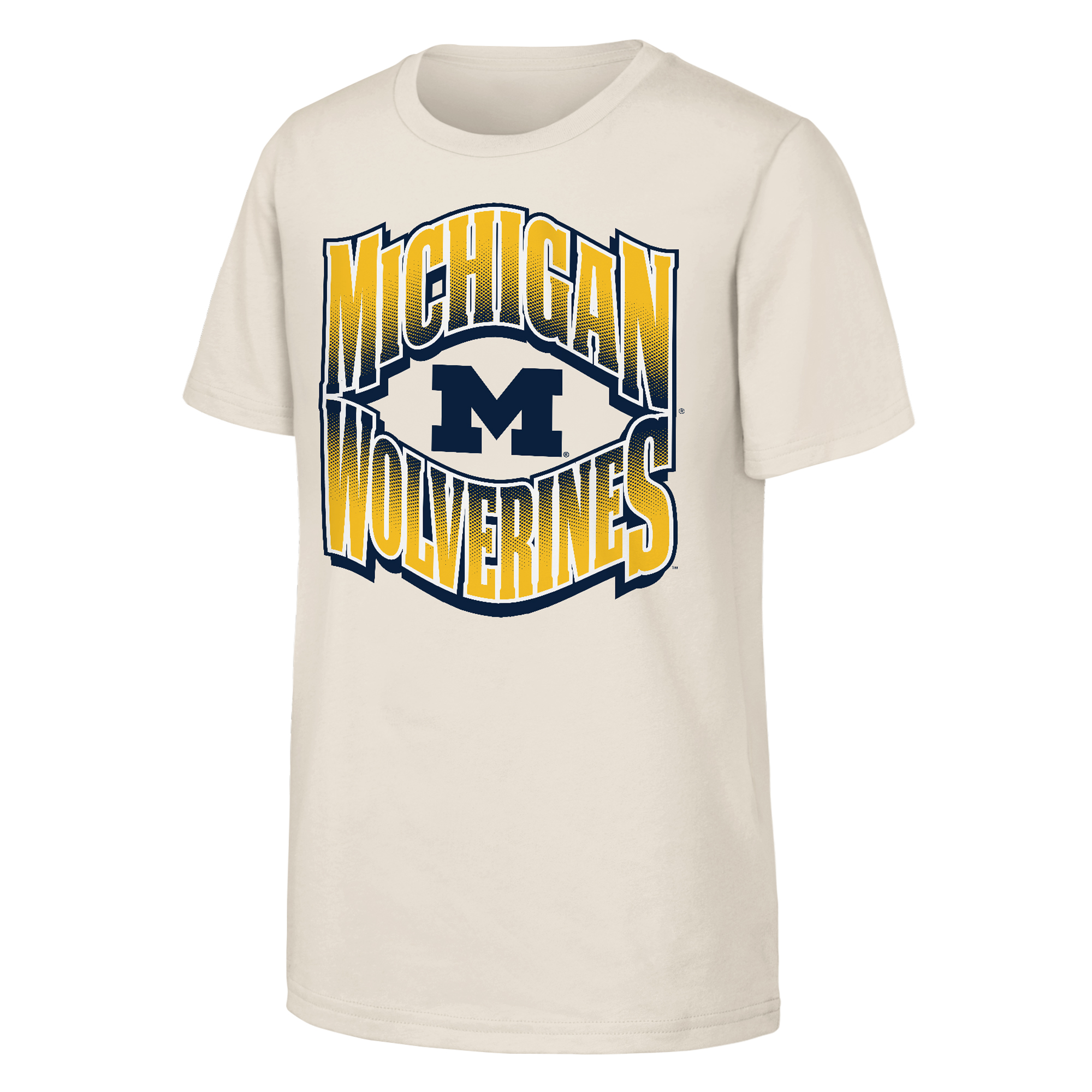 Youth Outerstuff  Natural Michigan Wolverines Collegiate T-Shirt