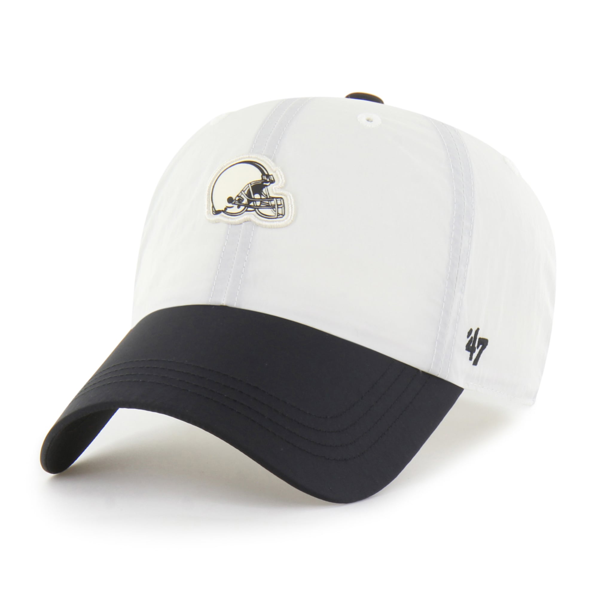 Men's '47 Cream Cleveland Browns Modernia Clean Up Adjustable Hat