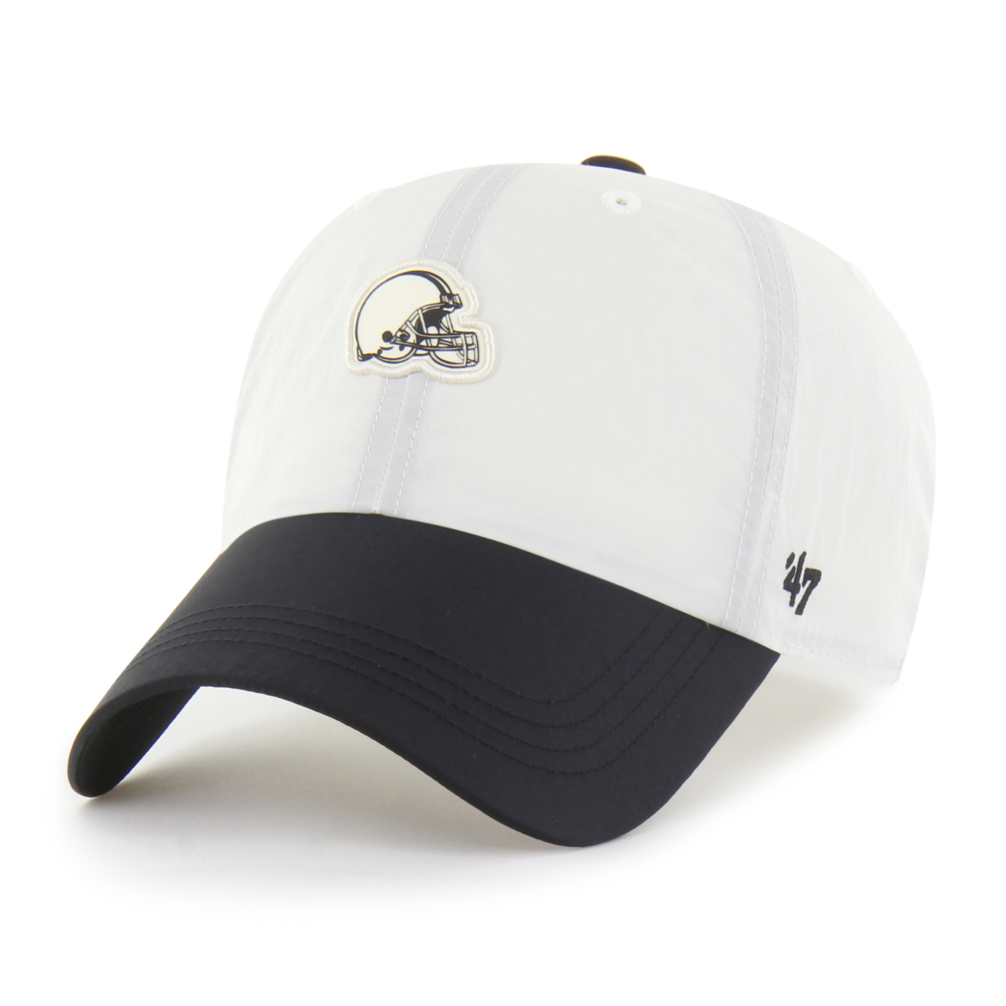 Men's '47 Cream Cleveland Browns Modernia Clean Up Adjustable Hat