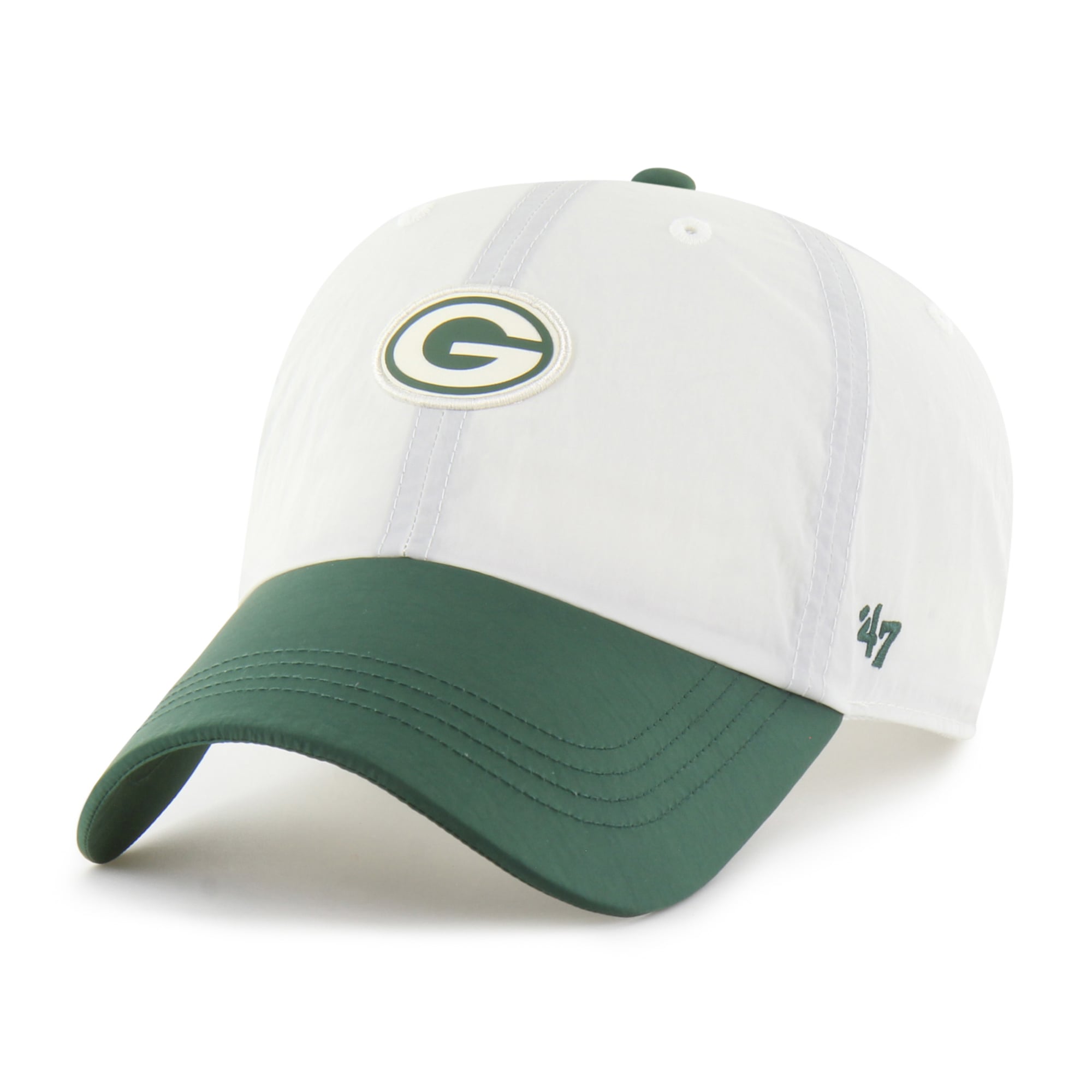 Men's '47 Cream Green Bay Packers Modernia Clean Up Adjustable Hat