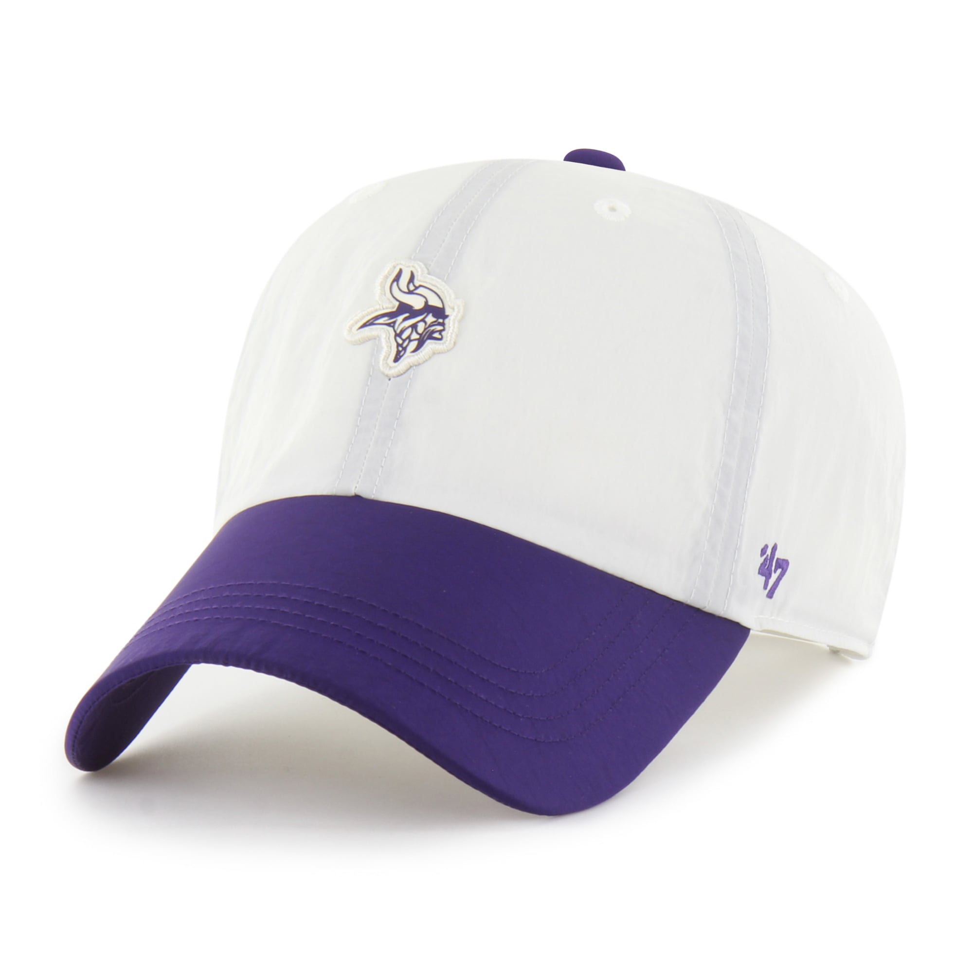 Men's '47 Cream Minnesota Vikings Modernia Clean Up Adjustable Hat