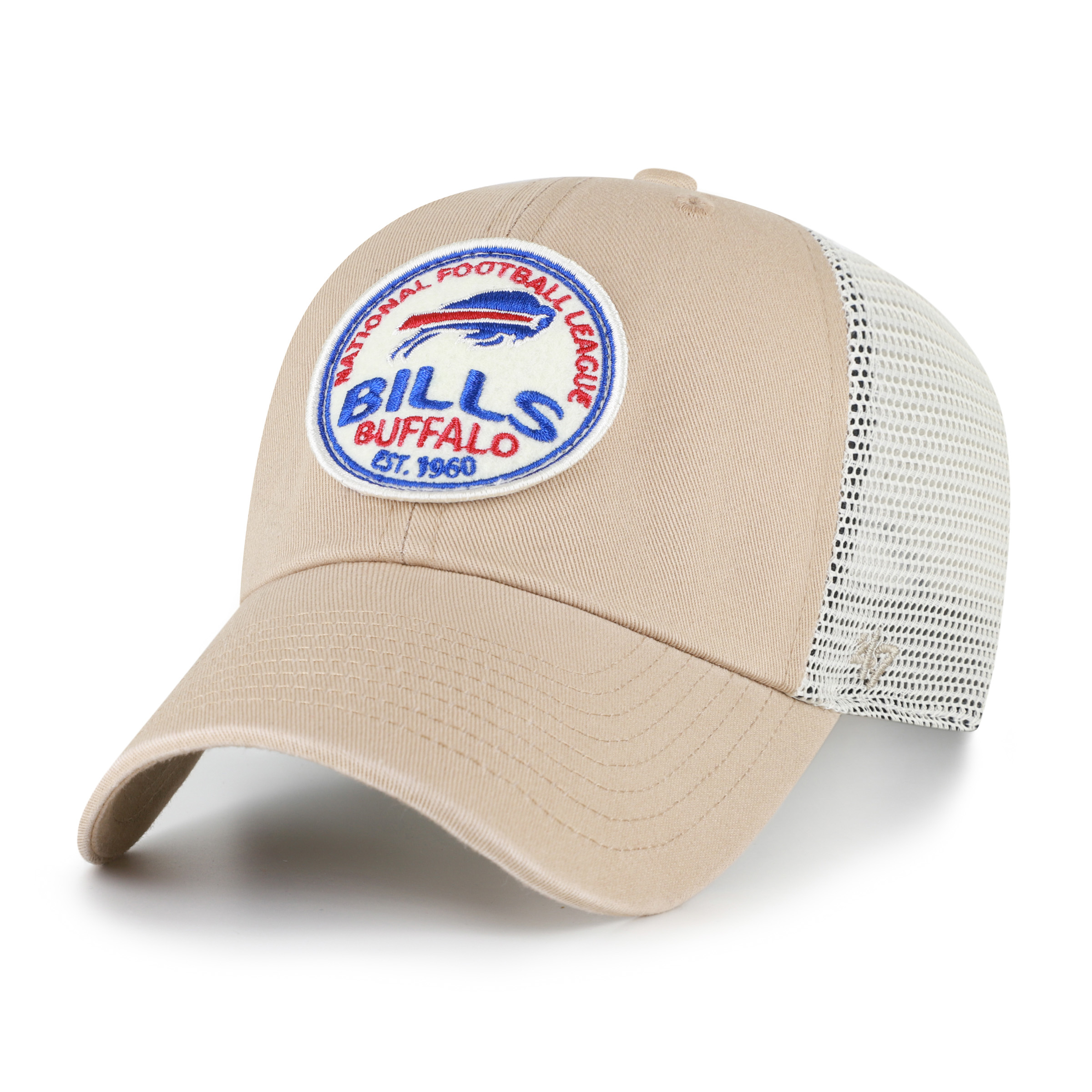 Men's '47 Khaki Buffalo Bills Felton Clean Up Adjustable Hat