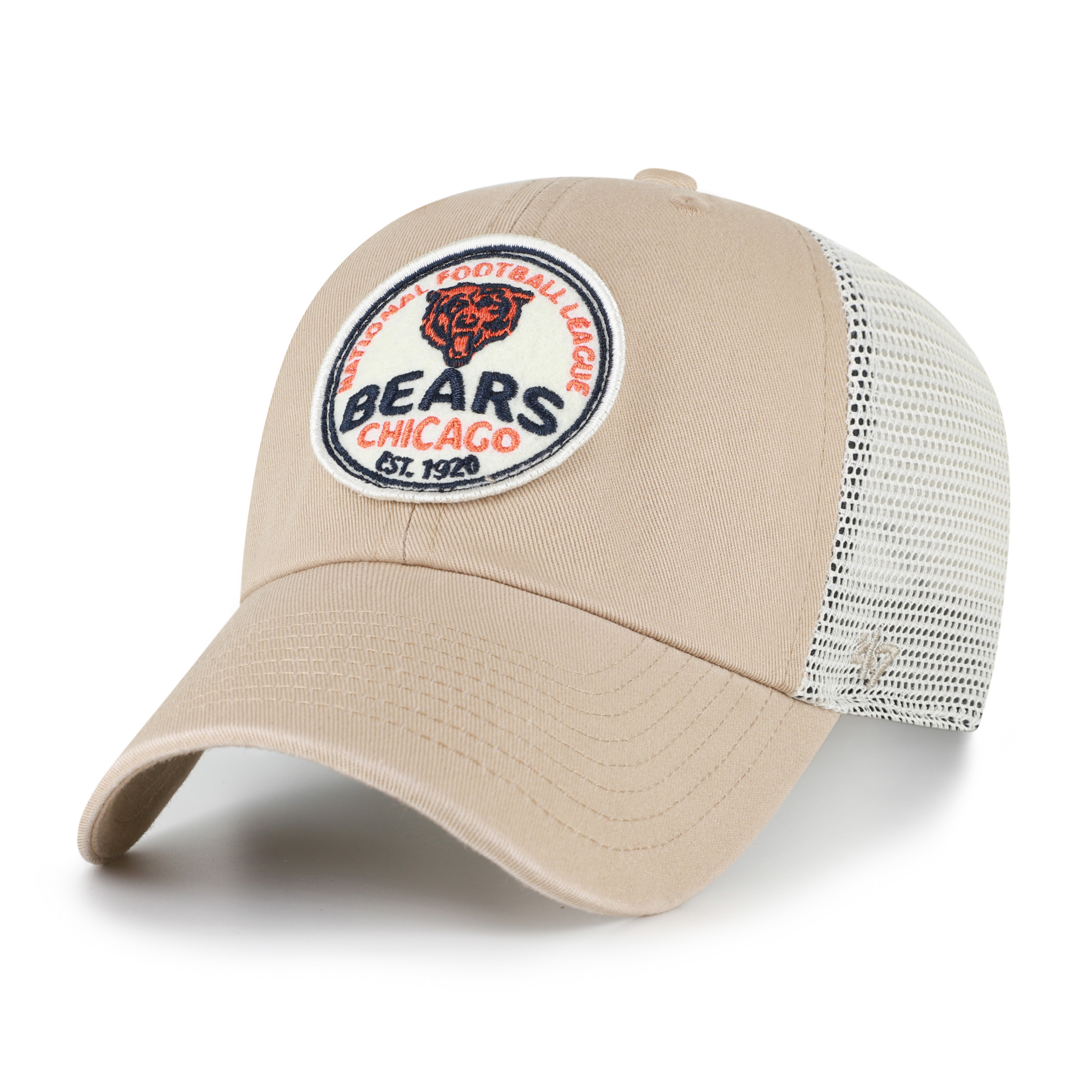 Men's '47 Khaki Chicago Bears Felton Clean Up Adjustable Hat