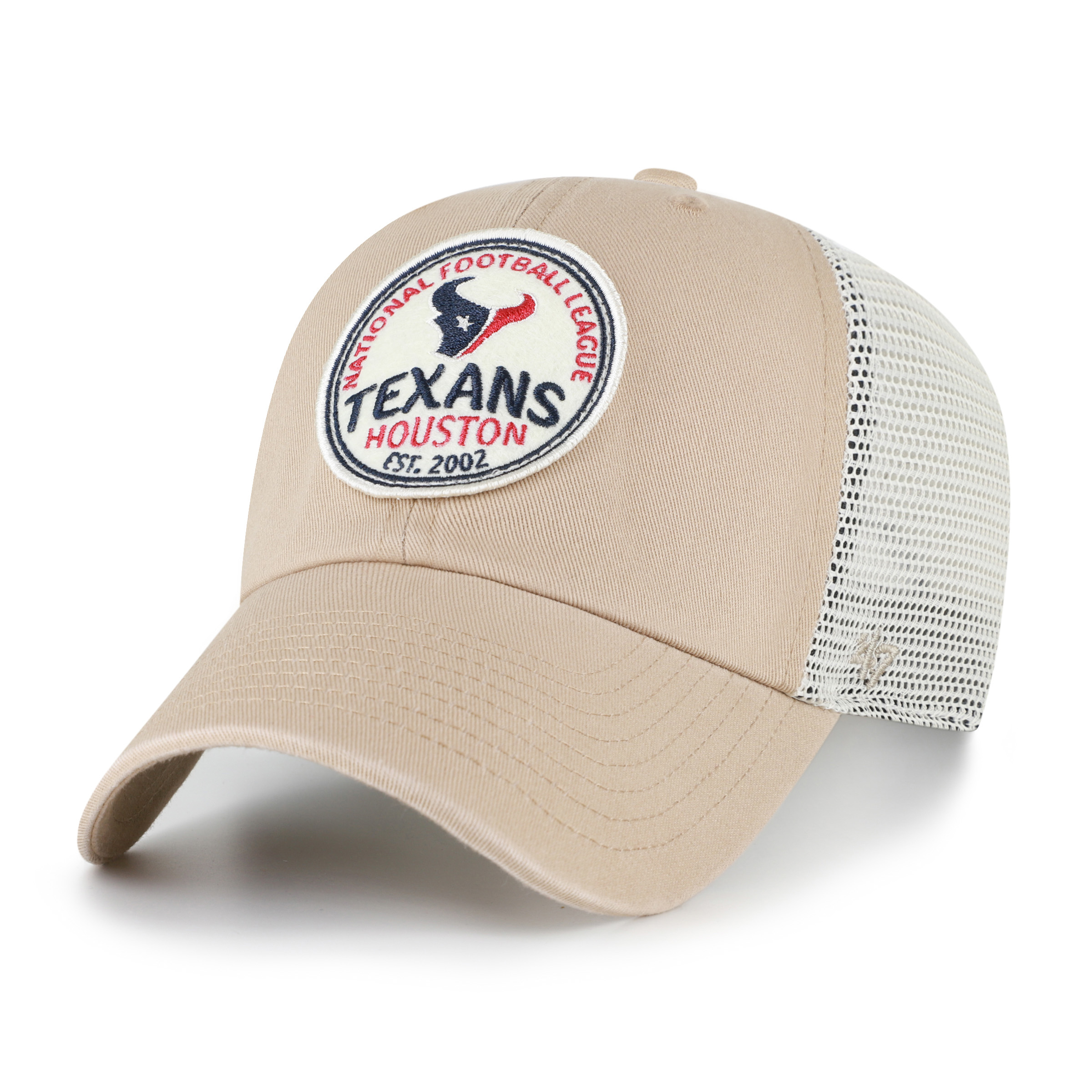 Men's '47 Khaki Houston Texans Felton Clean Up Adjustable Hat