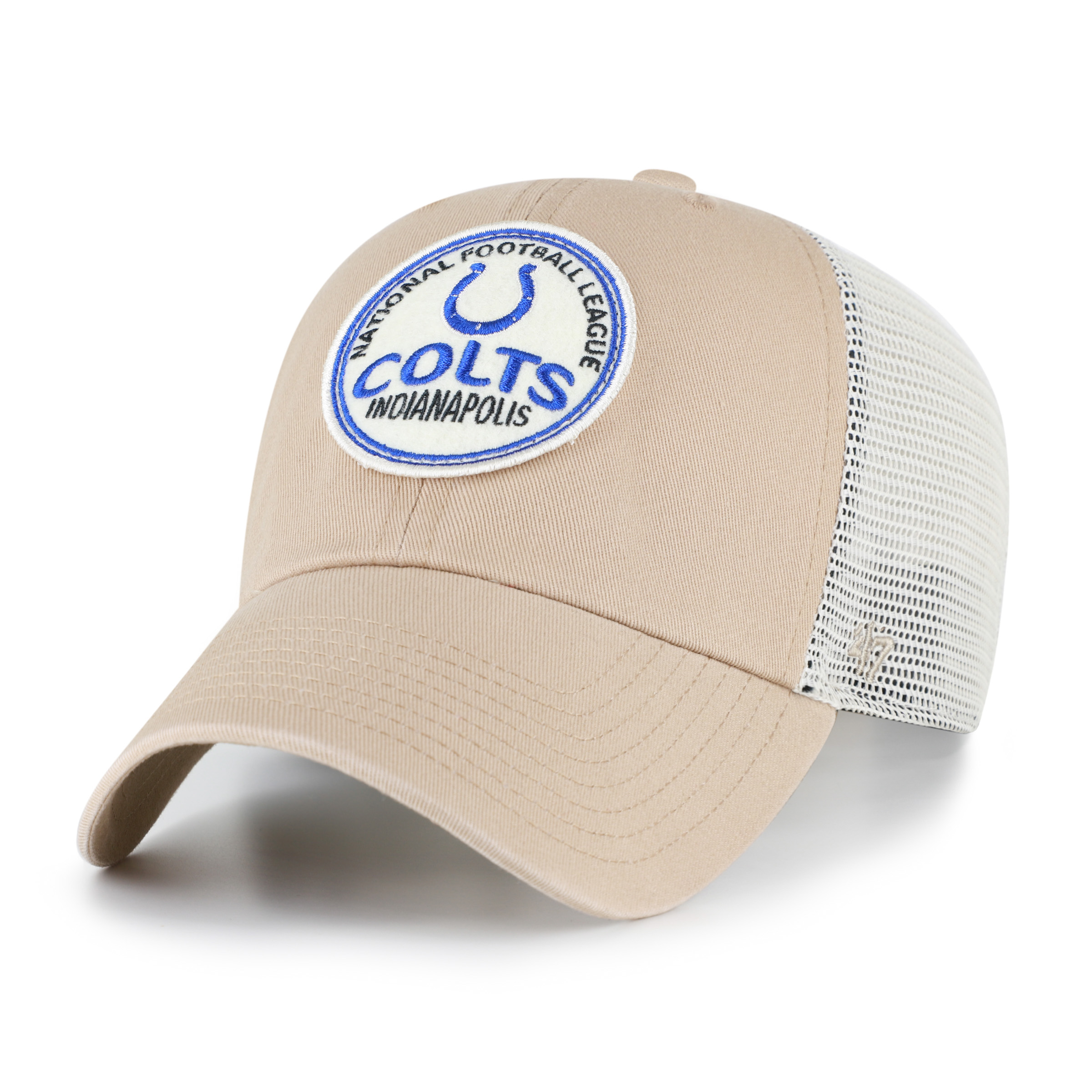 Men's '47 Khaki Indianapolis Colts Felton Clean Up Adjustable Hat