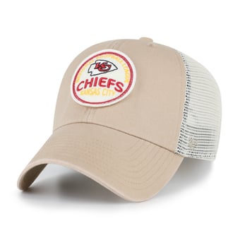 Men's '47 Khaki Kansas City Chiefs Felton Clean Up Adjustable Hat