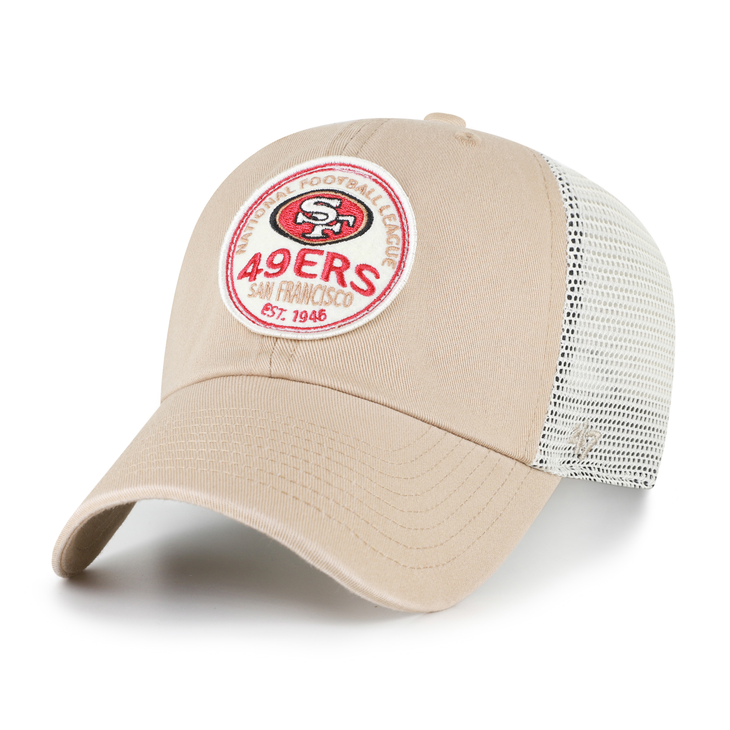 Men's '47 Khaki San Francisco 49ers Felton Clean Up Adjustable Hat