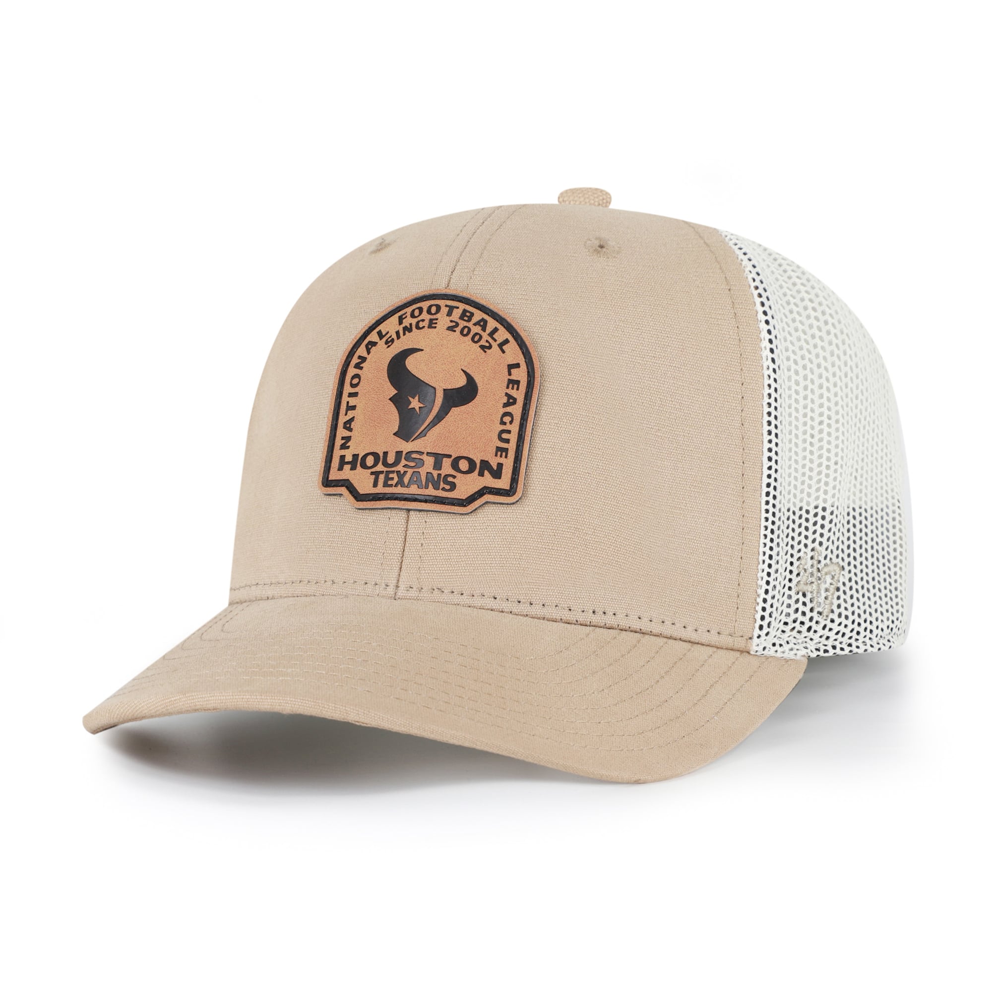 Men's '47 Khaki Houston Texans Bonehide Trucker Adjustable Hat