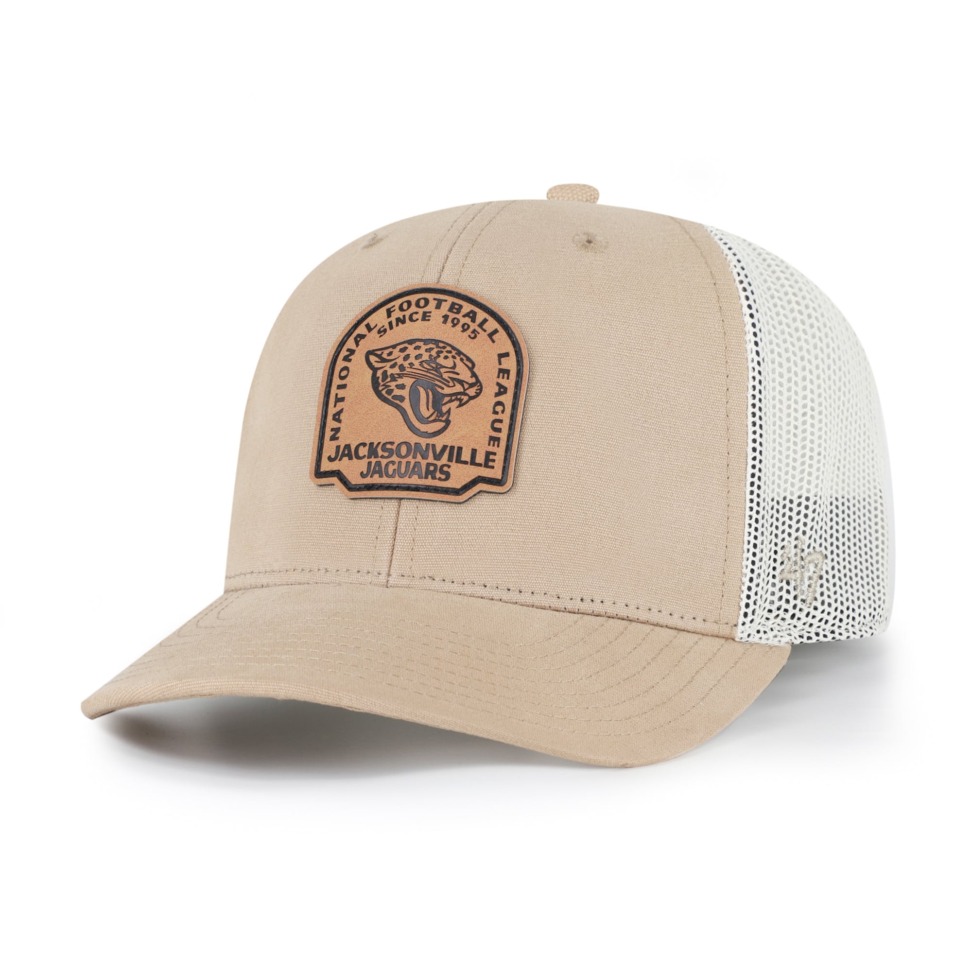 Men's '47 Khaki Jacksonville Jaguars Bonehide Trucker Adjustable Hat