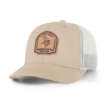 Men's '47 Khaki Minnesota Vikings Bonehide Trucker Adjustable Hat
