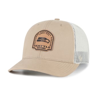 Men's '47 Khaki Seattle Seahawks Bonehide Trucker Adjustable Hat